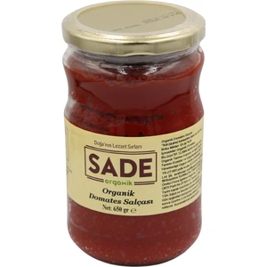 Sade Organik Domates Salçası 650 gr