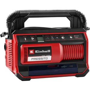 PRESSITO 18/25 Power X-Change Hibrit Kompresör (18 V, Güç Kablosu veya Akü ile Çalışır, Maks. 11 bar, 4-parçalı Adaptör Seti ve 2 Hortum dahil, Akü dahil değildir) - 4020430