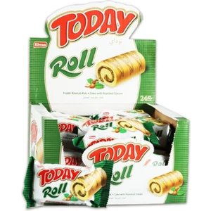 Today Swiss Roll Fındık Kremalı Kek 35 gr 24 Adet (1 Kutu)