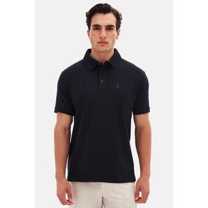 Twn Slim Fit Lacivert Pike Dokulu T-Shirt 4EC146011784M