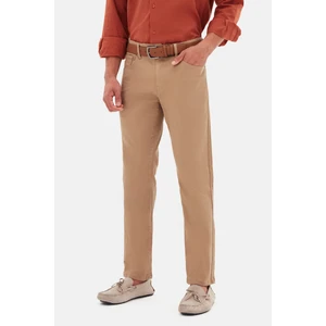 Ds Damat Slim Fit Bej Gabardin Denim Pantolon