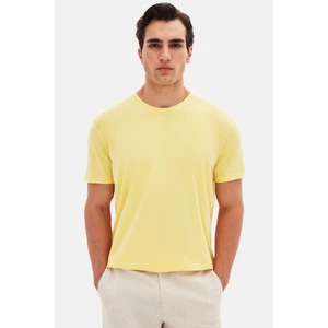 Twn Slim Fit Işın Çiçeği Düz Kabartma Baskılı T-Shirt