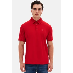 Twn Slim Fit Kırmızı Pike Dokulu T-Shirt 4EC146011784M