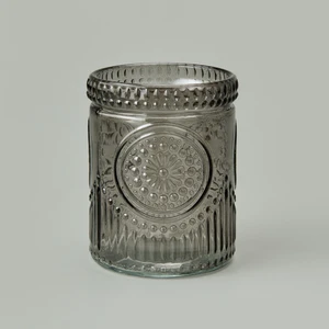 Bath 3'lü Cam Banyo Sıvı Sabunluk Seti - Antrasit