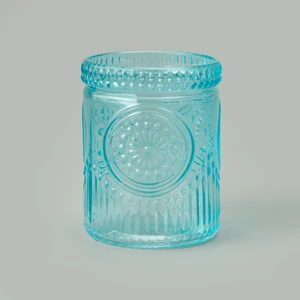 Bath 3'lü Cam Banyo Sıvı Sabunluk Seti - Mavi