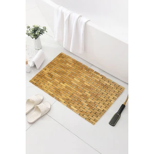 Kitchen Life Rosamaria Kaymaz Tabanlı Doğal Bambu Paspas 67x41,5 – Suya Dayanıklı Masaj Etkili Mat Bambu Paspas