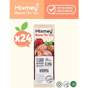 Hurma Meyve Barı 24 Adet | Sağlıklı Atıştırmalıklar – Vegan, Glutensiz, Koruyucusuz (20GR X 24 ADET)