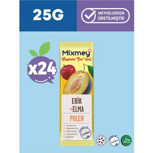 Bee Polen Erik Meyve Barı 24 Adet | Sağlıklı Atıştırmalıklar – Glutensiz, Koruyucusuz 25gr X 24 Adet