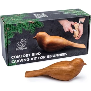 Beavercraft DIY01 Ahşap Kuş Figürü Oyma Hobi Seti
