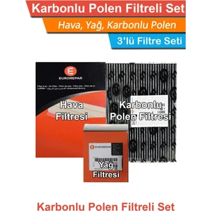 Citroen C5 1.6 Hdı Dizel Euro4 Eurorepar Filtre Bakım Seti 2009-2011 Hava+Yağ+Karbonlu Polen