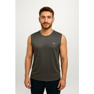 Erkek Gri Askılı T-SHIRT-D690
