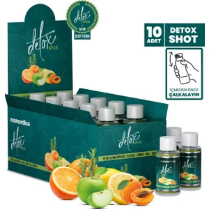 Detox Mix Shot 10'lu Yeşil Elma Sirkesi ve Kayısı Aromalı Pratik İçecek Tozu