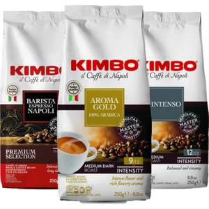 Espresso Napoli + Aroma Gold + Intenso Çekirdek Kahve (250 Gr) (3'lü Set)