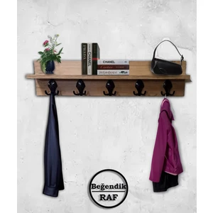 Beğendik Mobilya Duvar Elbise Askılığı Atlantik Ceviz 80 cm