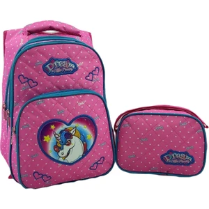 Little Dream Beslenme ve Sırt Çantası 1 Adet Pembe Renkli Eğlenceli Tasarım