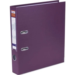 Plastik Cilt Bezi Kaplı Ofis Klasörü A4 Dar 30'lu Mor