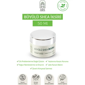  Nalan Sultan | Büyülü Shea Kremi, El Yüz Vücut Bakım Kremi, Original Shea Butter, Yüksek Onarıcı Krem (50 ml)