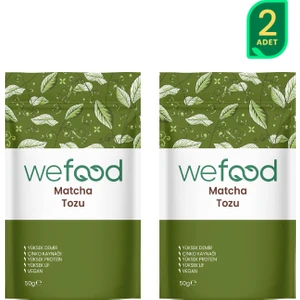 Matcha Tozu 50 gr 2'li Ferahlatıcı Lezzet ve Gün Boyu Enerji Sağlayan