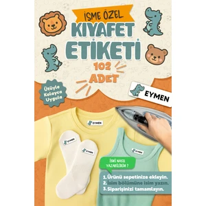 Kıyafet Etiketi - Okul Kıyafetlerine Kişiye Özel 30 Saniyede Kolay Uygulama Yıkanabilir Hayvan Figür