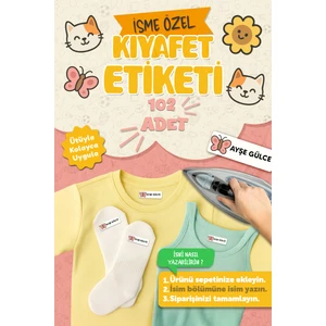 Kıyafet Etiketi - Okul Kıyafetlerine Kişiye Özel 30 Saniyede Kolay Uygulama Yıkamaya Dayanıklı Iş Mk