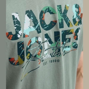 Jack & Jones Erkek Logo Baskili Tisört - Geplas