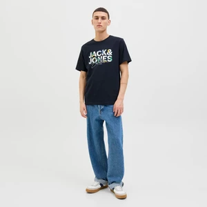 Jack & Jones Erkek Logo Baskili Tisört - Geplas