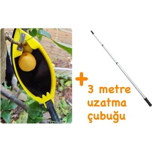 MTJ-101 Akrobatik Meyve Toplama ve 3 Metre Uzatma Aparatı (Saplı)