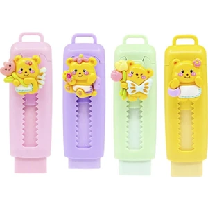 Honey Bear Sürgülü Silgi (ER-4540) 4 Adet