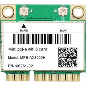Store Of Wifi MPE-AX3000H Wifi 6 Çift Bant 802.11AX Intel AX200 Half Mini Pcı-E Wifi Kartı + Bluetooth 5.2 – 3000 Mbps Mu-Mımo, Windows 10/11 64 Bit Uyumlu