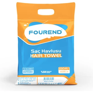 100 Adet Tek Kullanımlık 40X70 Saç Havlusu - Kullan At Havlu