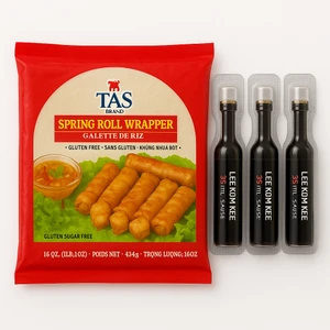 Spring Roll Pirinç Yufkası 454 gr + 3*10ML Soya Sosu HEDİYELİ