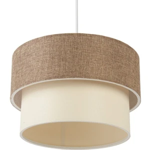 2 Katlı Avize Pasta Sarkıt Kumaş Bej Krem PAV52