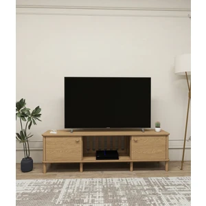 Cmd Wood ONTANO Tv Ünitesi – | 180 cm | Sürgülü Kapaklı  wood Tasarımıyla Modern & Fonksiyonel