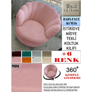 Babyface Kumaş Tekli & Berjer Koltuk Kılıfı, Papatya,istiridye, Midye Model Koltuk Kılıfı