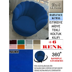 Babyface Kumaş Tekli & Berjer Koltuk Kılıfı, Papatya,istiridye, Midye Model Koltuk Kılıfı