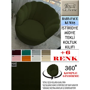 Babyface Kumaş Tekli & Berjer Koltuk Kılıfı, Papatya,istiridye, Midye Model Koltuk Kılıfı