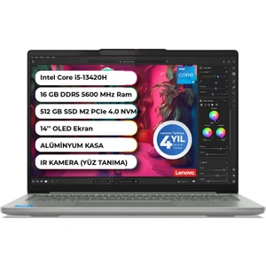 Ideapad Slim 5 14IRH10 Intel I5 13420H Ddr5 16 GB 512 GB SSD Freedos 14 Inç OLED 83HR0070TR