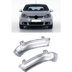 Volkswagen Golf 5 Mk5 2004-2008 Uyumlu Ayna Sinyali Sağ + Sol Takım 2 Adet 1K0949102 1K0949101