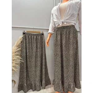 Fırfırlı Gofre Kumaş Etek