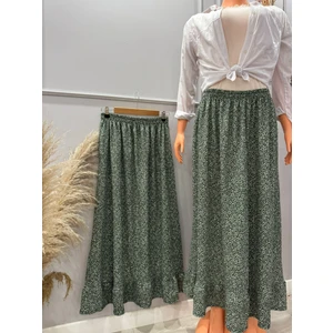 Fırfırlı Gofre Kumaş Etek