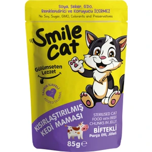 Cat Pouch 85 gr Kısır Kedi Biftekli