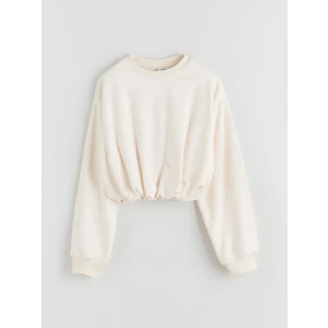 Bisiklet Yaka Basic Kız Çocuk Sweatshirt  (W5)