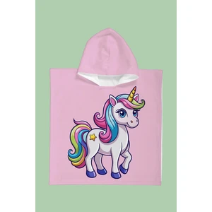 Star Unicorn Çocuk Panço Plaj Havlusu