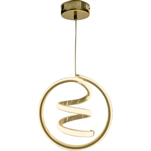 Darbeli Gold Kaplama Modern Sarkıt 3 Renk LED Avize Koridor - Oturma Odası Ledli Avize Gold