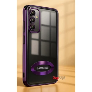 Galaxy A56 Kılıf Köşeleri Renkli Şeffaf Kamera Korumalı Silikon Luxury Kapak