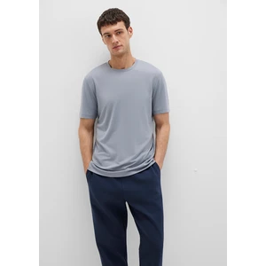 Bisiklet Yaka Mavi Basic Tişört 0612865-86584