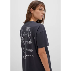 Tweety Baskılı Antrasit Tişört 1613672-70087