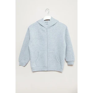 Kapüşonlu Fermuarlı Unisex Çocuk Sweatshirt