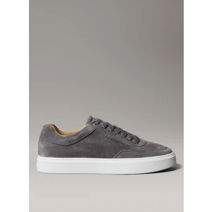 Calvin Klein Inek Derisi Antrasit Erkek Günlük Ayakkabı Clean Cup Low Laceup Oxf Su