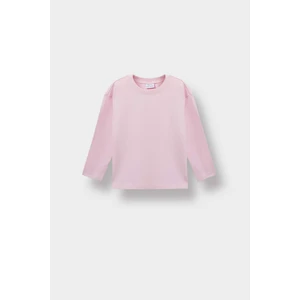 Kız Bebek Bisiklet Yaka Uzun Kollu Tişört E8355A525AU